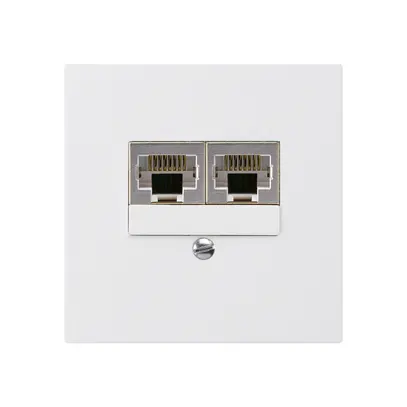 Scatola INC kallysto 2×RJ45s separato CUC bianco 