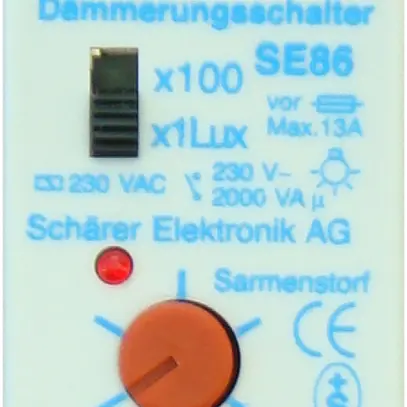 Interruttore crepuscolare Schärer SE86 1…10000lx, 2300W 