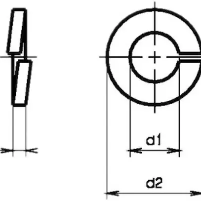 Rondelle à ressort M8 8.1×14.8×2.0mm DIN127B zing.bl 