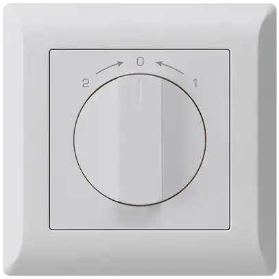 Contatto rotativo INC 1>0<2 grigio chiaro kallysto.line con manopola 