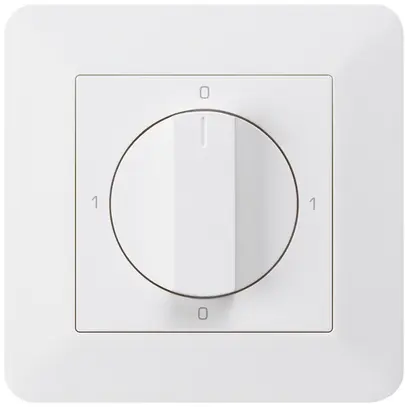Interruttore rotativo INC kallysto.trend 0/2L bianco con manopola 