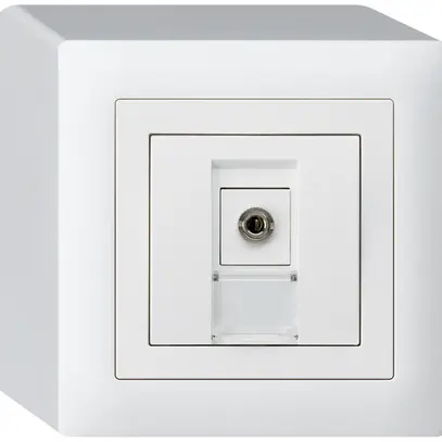Prise de raccordement AP kallysto Jack Connector 3.5mm blanc 