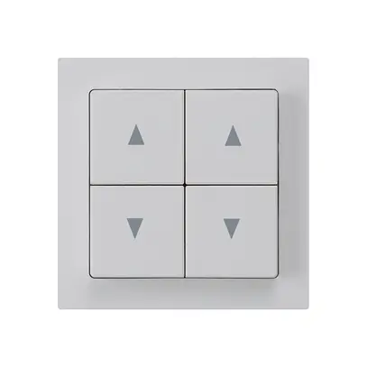 Pulsante per tappar.INC kallysto A grigio chiaro con 4 tasti 