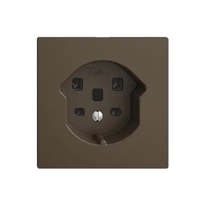 Presa INC EDIZIOdue T25 16A coffee, morsetti a vite 