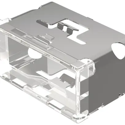Cofano pressione EAO03 18×38mm traslucido, bianco 