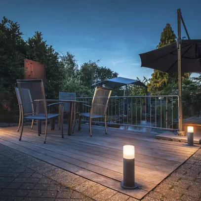 Borne lumineuse SLV GRAFIT round E27 30 11W 300mm IP44 aluminium anthracite 