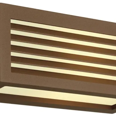 Wandleuchte SLV BOX-L, E27 18W IP44 rostfarben 