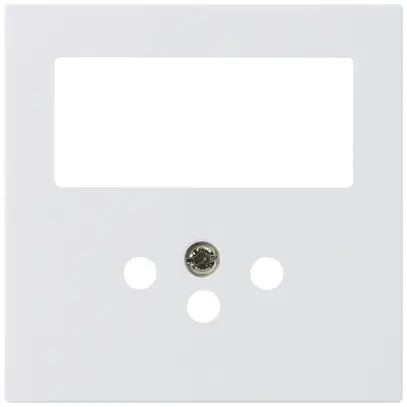 Plaque frontale kallysto blanc pour comb. interr.+T12 avec sécu.enfants 