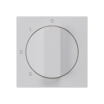 Kit di copertura kallysto interruttore rotativo 0123 grigio chiaro 