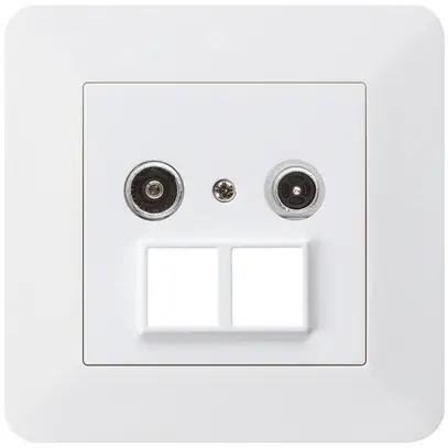 Prise multimédia ENC kallysto.trend R/TV 23dB 2GHz blanc 