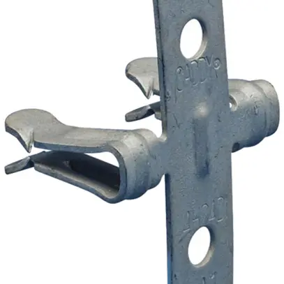 Clip per flangia Caddy 2 buco Ø5mm flangia 3…6mm, acciaio armonico ARMOUR 