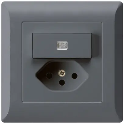 Combinazione luminosa INC 3/1P+T13 antracite kallysto.line 