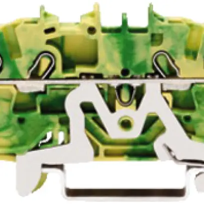 Morsetto di passaggio WAGO Top Jop-S 2.5mm² 4L verde/giallo ser.2002 