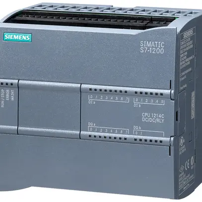 Unità base PLC Siemens SIMATIC S7-1200 CPU 1214C DC/DC/relè 24V 
