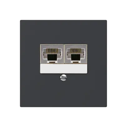 Scatola INC kallysto 2×RJ45s separato nero 