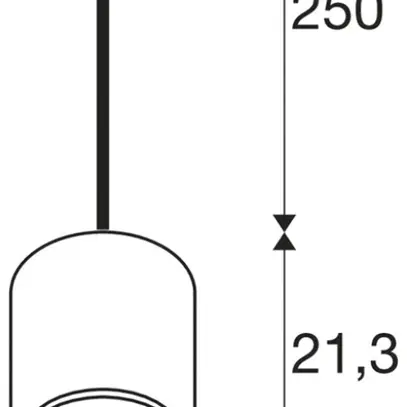 Lampada a sospensione SLV PANTILO 20 E27 15W Ø200×213mm cromo/vetro 