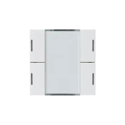 Kit frontal Hager kallysto 4×KNX LED systemlink/easylink blanc 