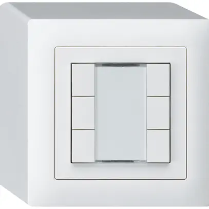 Poussoir AP kallysto KNX 6×blanc s/e-link 