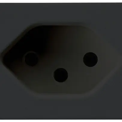Prise INC FLF Hager type 13 noir avec bornes enfichables 