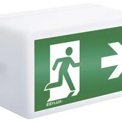 Lampada di emergenza ESYLUX SLB LED, 20×LED, 250×150×135mm 