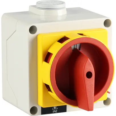 Interrupteur rotatif AP K&N CA11.A293/CH002.*PN4, 20A/690V 0/4L rouge/jaune 