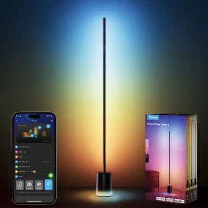 Govee lampe de coin, noir, Matter RGBICWW, 1500 lm 