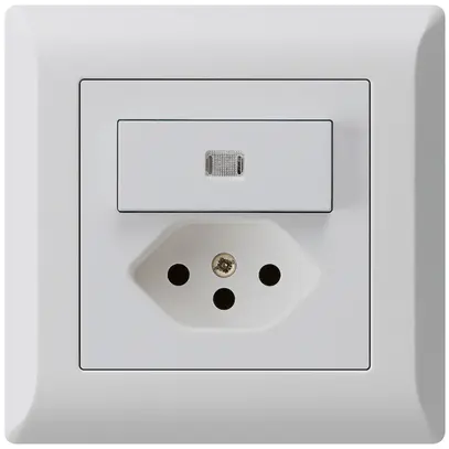 Combinazione luminosa INC 3/1P+T13 grigio chiaro kallysto.line 