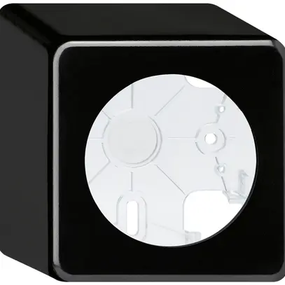 Boîtier AP basico noir h=64mm Ø58mm 