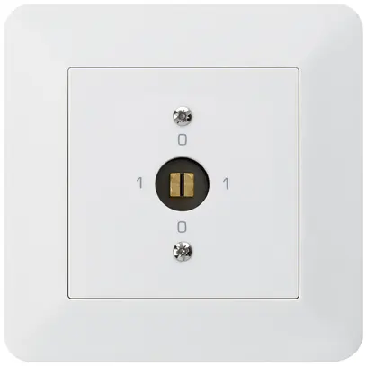 Interruttore a chiave d'innesto INC kallysto.trend 0/1L bianco 