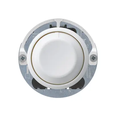 Varialuce rotativo universale Hager basico 20…400W/VA bianco 
