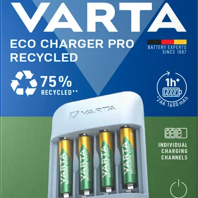 Chargeur VARTA Eco Pro avec 4×56813 AAA 800mAh accu recyclé 