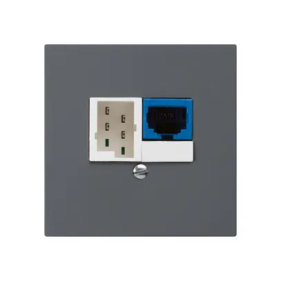 Scatola INC DSL kallysto 1×RJ45/1×T+T antracite 