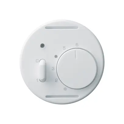 UP-Frontscheibe basico weiss für Raumthermostat mit Schalter 