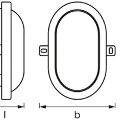 Plafoniera/applique LED LDV LED BULKHEAD, 6W 4000K bianco 