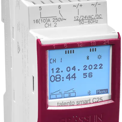 Timer digitale AMD talento smart C25, 2 canali 12/24VUC 