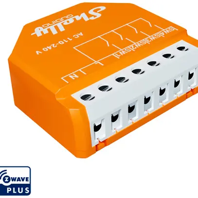 Entrée binaire RF INC Shelly Wave i4 4×entr Z-Wave 110…240V AC orange 