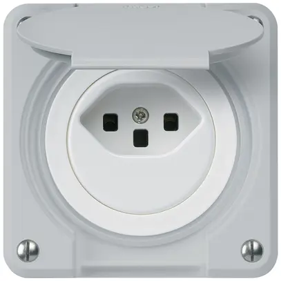 Presa INC robusto tipo 23 grigio per combinazione 
