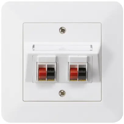 Presa INC audio kallysto.trend 2×bianco morsetto per 2 altoparlante 
