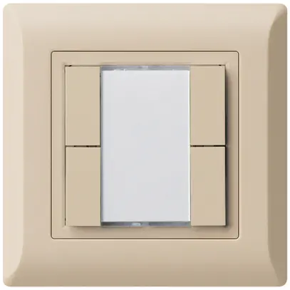 Pulsante universale INC 4×kallysto.line senza LED beige 