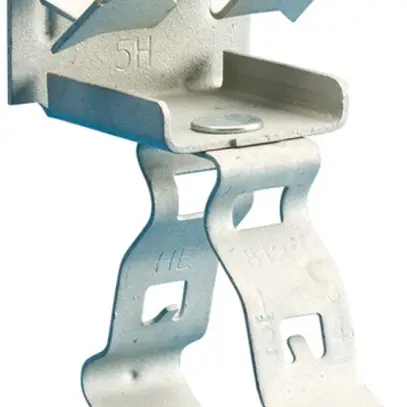Crampon Caddy EM-M pour tube Ø 30…35mm rebord 3…8mm, acier à ressort ARMOUR 