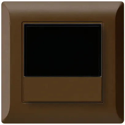 Termostato ambiente INC kallysto.line KNX s/e-link con tasto marrone 