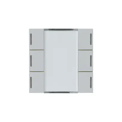 Kit frontale Hager kallysto 6×KNX LED systemlink/easylink grigio chiaro 