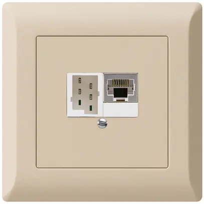 UP-Dose kallysto.line 1×RJ45s+1×TT83 beige 