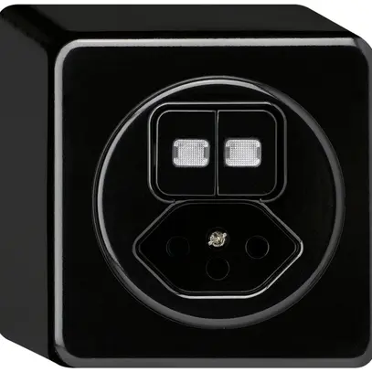 Combinaison lumineuse AP basico 1/3+3/1L+type 13 noir 2 lentilles 