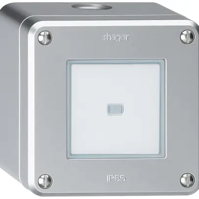 Interrupteur AP robusto IP55 schéma 3 lumineux aluminium 