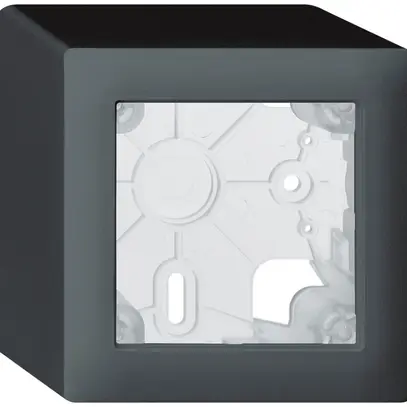Boîtier AP kallysto anthracite h=64mm 