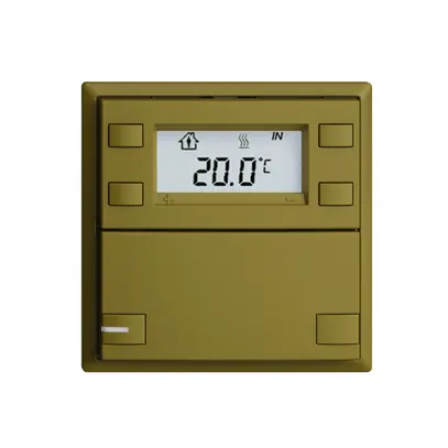 Pulsante RTH INC KNX 1×EDIZIOdue F olive, con LED RGB 