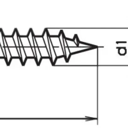 Vite per pannello truciolare a testa svasata 3×12mm Torx CH 