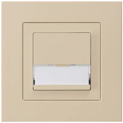 Tasto di suoneria INC A/1L kallysto.pro beige con porta-etichetta 37×15mm 