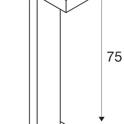 Lampadaire SLV QUADRASYL, GX53 11W IP44 gris argenté 